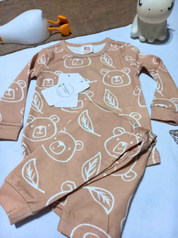 Lattebear1 Conjunto Piyamero Latte Gold