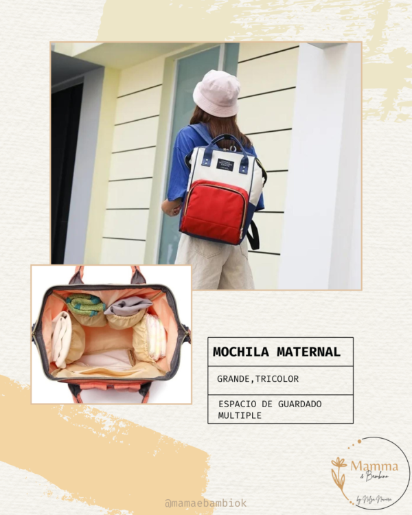 Mochila Maternal Living Traveling Share con Cambiador_02 Mochila Maternal Living Traveling Share con Cambiador