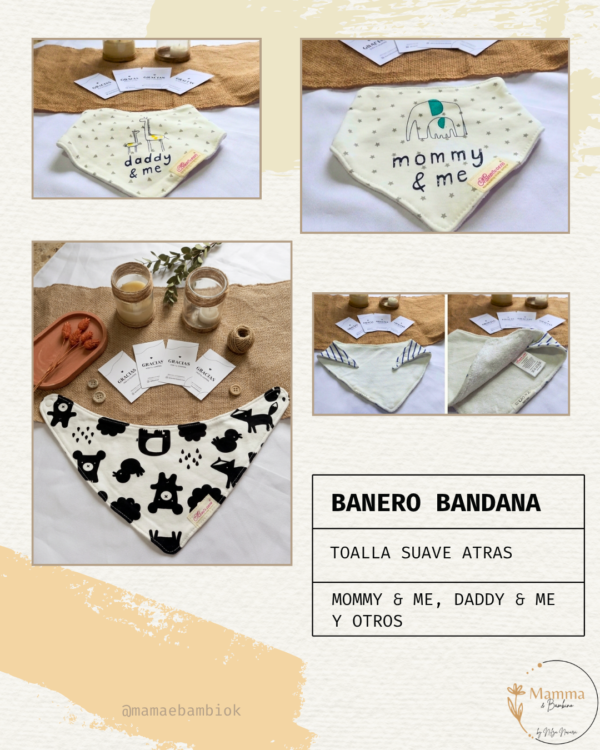 Baberos bandanas Daddy set por 2
