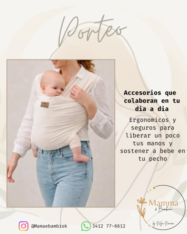 4 Fular de Algodón Orgánico "Nido de Ternura" – Crema Natural