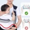 Porta Bebé Ergonómico "Multy-Red" – Gris & Blanco