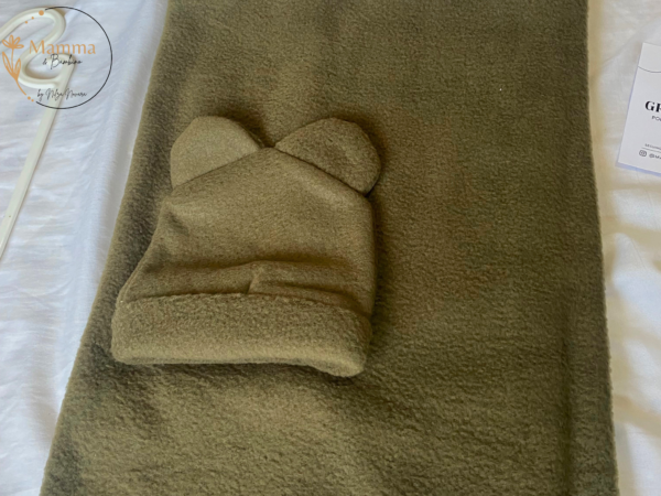 Set bambino Manta Polar + Gorrito con Orejitas